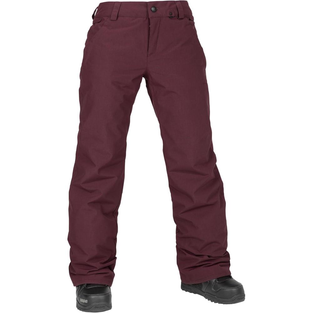 image:imageVolcom Womens Frochickie Insulated Lined Snow PantBurgundy S5