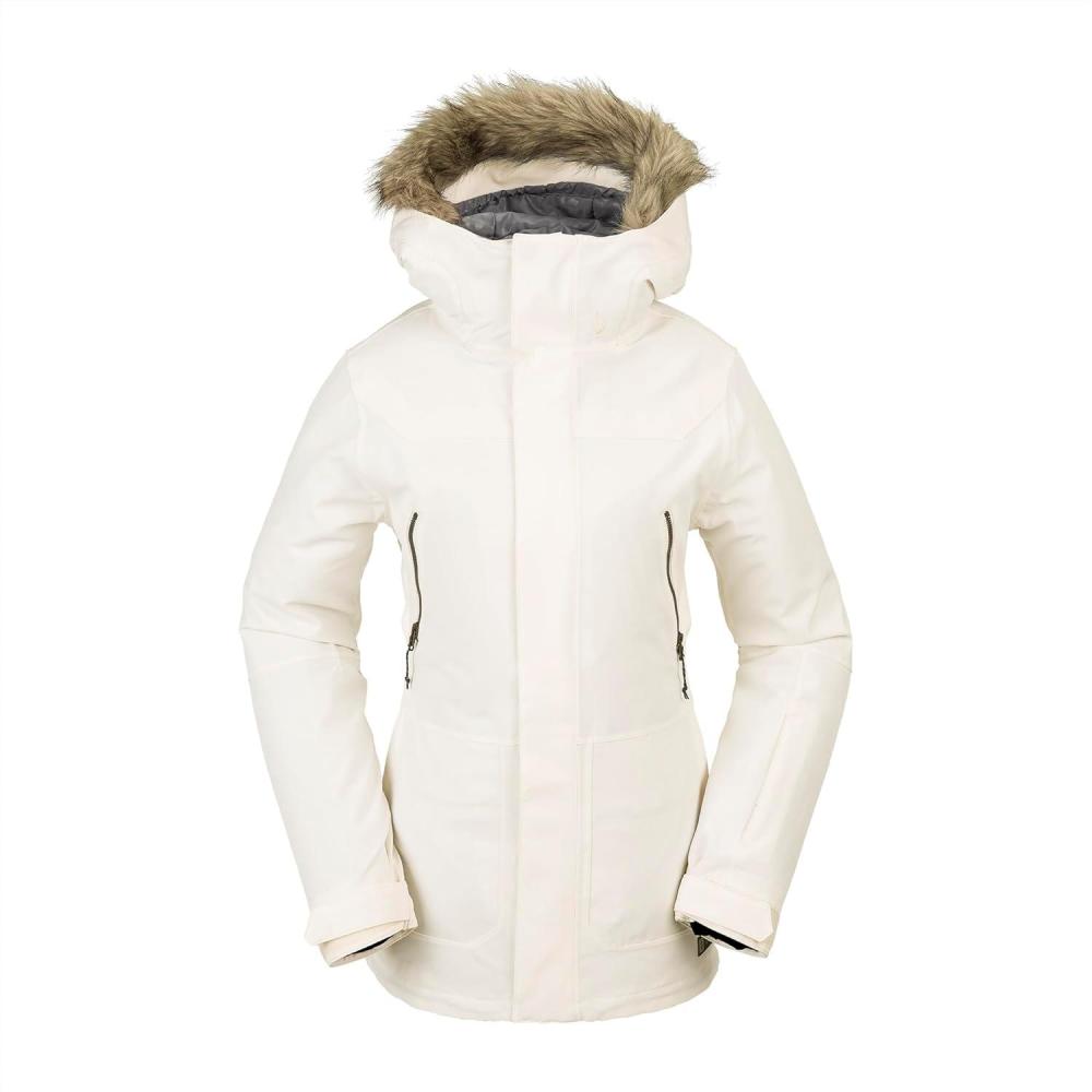 image:imageVolcom Womens Shadow Insulated Snowboard Ski Winter Hooded JacketMoonbeam S4