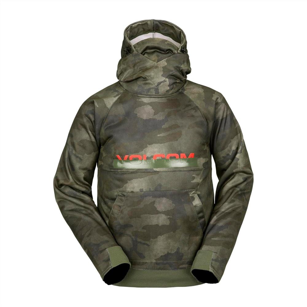 image:imageVolcom mens Hydro Hooded Fleece Riding HoodieCloudwash Camo S4