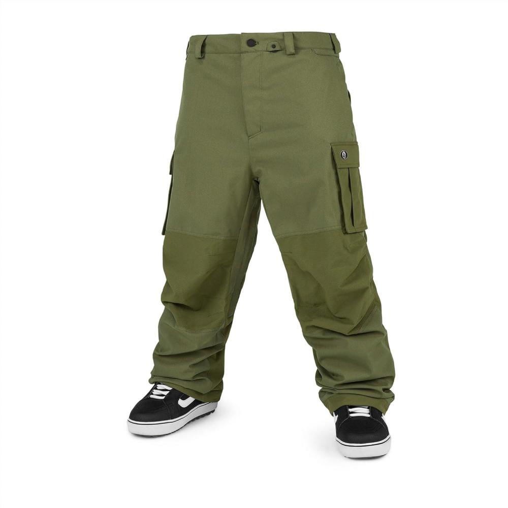 image:imageVolcom mens Nwrk Baggy Cargo Snowboard Ski PantMilitary