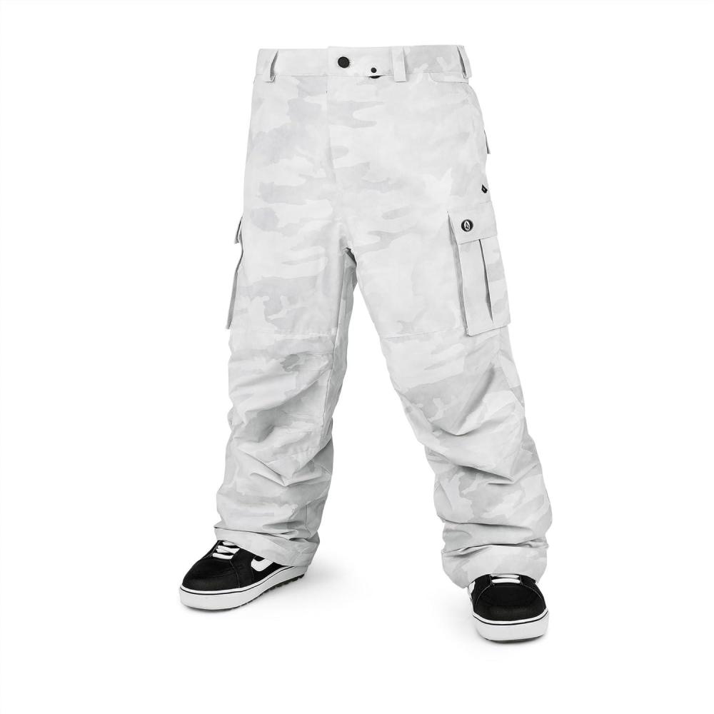 image:imageVolcom mens Nwrk Baggy Cargo Snowboard Ski PantWhite Camo