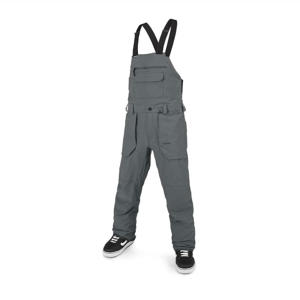 image:imageVolcom mens Roan Bib Overall Snowboard PantGrey Grey