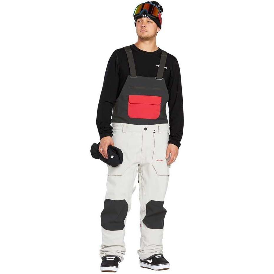 image:imageVolcom mens Roan Bib Overall Snowboard PantStone Grey