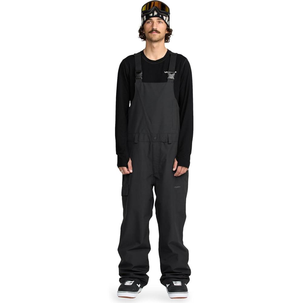 image:imageVolcom mens Vco Sparta Bib Overalls Snowboard Pant  15k Waterproof 2layer FabricBlack