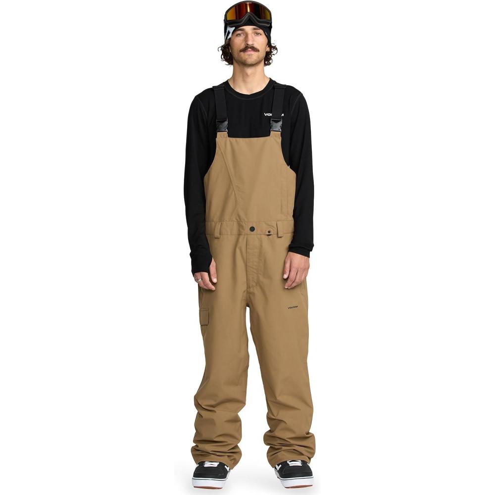 image:imageVolcom mens Vco Sparta Bib Overalls Snowboard Pant  15k Waterproof 2layer FabricBronze