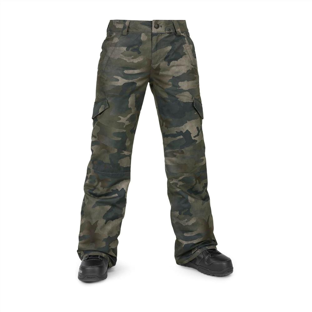 image:imageVolcom womens Bridger Insulated Snowboard Ski SnowpantCloudwash Camo S4