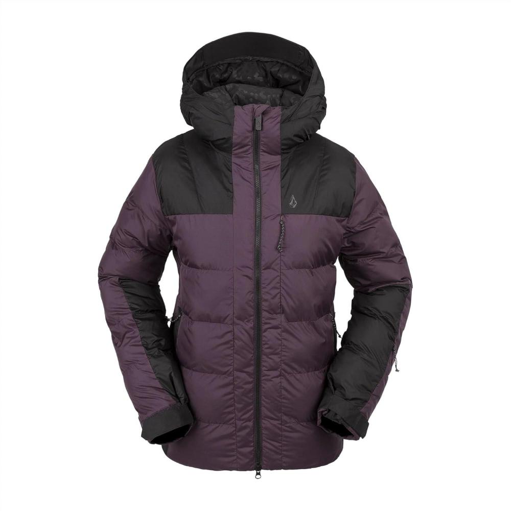 image:imageVolcom womens Puffleup Snowboard Ski Puffer Winter JacketBlackberry S4