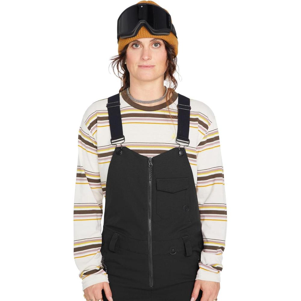 image:imageVolcom womens Swift Bib Overall SnowpantBlack S3
