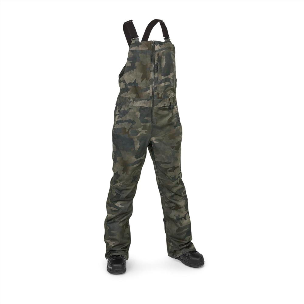 image:imageVolcom womens Swift Bib Overall SnowpantCloudwash Camo S4
