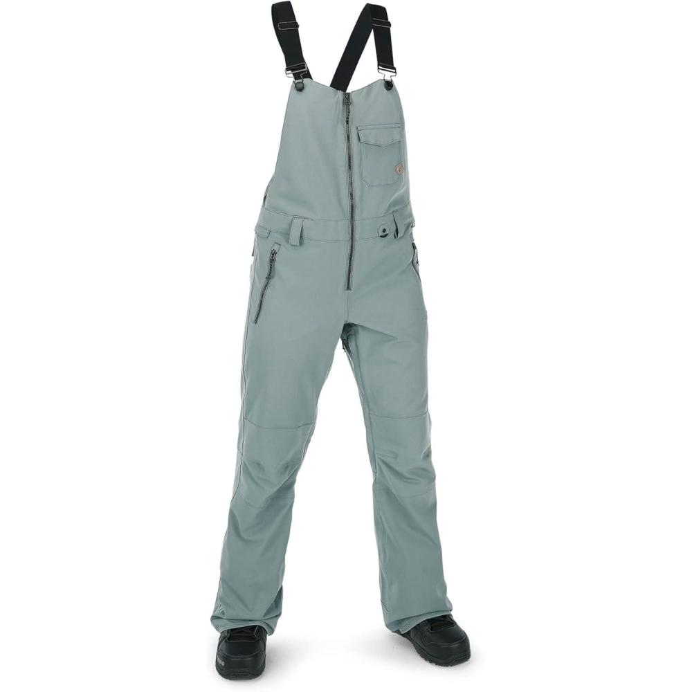 image:imageVolcom womens Swift Bib Overall SnowpantGreen Ash S3