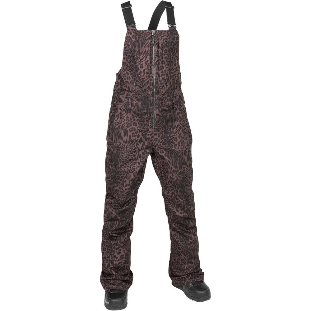 image:imageVolcom womens Swift Bib Overall SnowpantLeopard S5