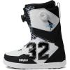 ThirtyTwo Lashed Double Boa Snowboard Boots – Snowboard Boots with Dual-Zone Lacing & Grippy Outsole(White/Black (Zeb Powell) 2024)