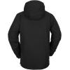 Volcom Men’s Brighton Pullover Anarok Hooded Snowboard Jacket(Black)