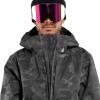 Volcom Men’s Brighton Pullover Anarok Hooded Snowboard Jacket(Black Camo)