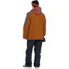 Volcom Men’s Brighton Pullover Anarok Hooded Snowboard Jacket(Caramel)