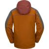 Volcom Men’s Brighton Pullover Anarok Hooded Snowboard Jacket(Caramel)