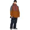Volcom Men’s Brighton Pullover Anarok Hooded Snowboard Jacket(Caramel)