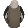 Volcom Men’s Brighton Pullover Anarok Hooded Snowboard Jacket(Dark Khaki)