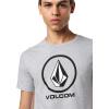 Volcom Mens Crisp Stone SST(Heather Grey)