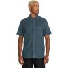 Volcom Mens Date Knight Short Sleeve Classic Fit Button Down Shirt(Dark Slate)