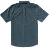 Volcom Mens Date Knight Short Sleeve Classic Fit Button Down Shirt(Dark Slate)