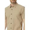 Volcom Mens Date Knight Short Sleeve Classic Fit Button Down Shirt(Khaki)