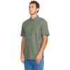 Volcom Mens Date Knight Short Sleeve Classic Fit Button Down Shirt(Light Olive)
