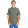 Volcom Mens Date Knight Short Sleeve Classic Fit Button Down Shirt(Light Olive)