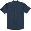 Volcom Mens Date Knight Short Sleeve Classic Fit Button Down Shirt(Navy)
