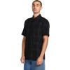 Volcom Mens Date Knight Short Sleeve Classic Fit Button Down Shirt(New Black)