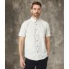 Volcom Mens Date Knight Short Sleeve Classic Fit Button Down Shirt(Off-white)