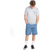 Volcom Men’s Deadly Stone Modern Fit Short Sleeve Tee(Heather Grey White)
