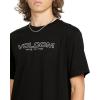 Volcom Mens Euro Logo Short Sleeve Tee(Black Newro)