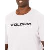 Volcom Mens Euro Logo Short Sleeve Tee(White Crisp)