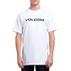 Volcom Mens Euro Logo Short Sleeve Tee(White Crisp)