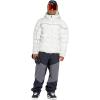 Volcom Men’s Sew Down Ecodown Filled Puffy Snowboard Winter Ski Jacket, White Camo S5