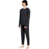 Volcom Mens V-Science Midweight Long Sleeve Thermal Base Layer Shirt – Quick Dry Thumbholes(Black)