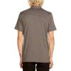 Volcom Men’s Wowzer Modern Fit Short Sleeve Polo Shirt(Stealth)