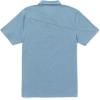 Volcom Men’s Wowzer Modern Fit Short Sleeve Polo Shirt(Stone Blue)