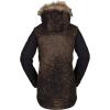 Volcom Women’s Fawn Insulated Snowboard Ski Winter Hooded Jacket(Black Combo)
