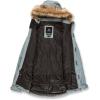 Volcom Women’s Fawn Insulated Snowboard Ski Winter Hooded Jacket(Green Ash S3)
