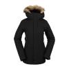 Volcom Women’s Shadow Insulated Snowboard Ski Winter Hooded Jacket(Black S4)