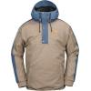 Volcom mens Arthur Longo 20k Pullover Anarok Hooded Snowboard Jacket(Chestnut Brown S5)