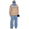 Volcom mens Arthur Longo 20k Pullover Anarok Hooded Snowboard Jacket(Chestnut Brown S5)