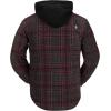 Volcom mens Field Insulated Flannel Hooded Snowboard Shirt Jacket(Black Plaid S3)
