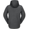 Volcom mens Field Insulated Flannel Hooded Snowboard Shirt Jacket(Heather Black S5)