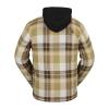 Volcom mens Field Insulated Flannel Hooded Snowboard Shirt Jacket(Khakiest S4)