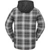 Volcom mens Field Insulated Flannel Hooded Snowboard Shirt Jacket(Stone S5)