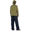 Volcom mens Gridlock 1/4 Zip Mock Neck Snowboard Base Layer Fleece Sweatshirt(Ivy S5)