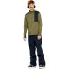Volcom mens Gridlock 1/4 Zip Mock Neck Snowboard Base Layer Fleece Sweatshirt(Ivy S5)